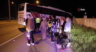 Aksaray'da kontrolden çıkan otobüs bahçe duvarına çarptı: 8 yaralı
