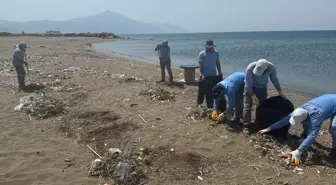 Hatay'da Denize Kıyısı Bulunan İlçelerde Temizlik Çalışması