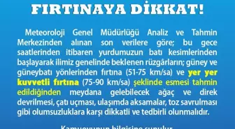 Yurdun İç ve Batı Kesimlerinde Kuvvetli Fırtına Uyarısı