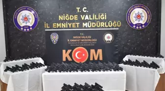 Niğde'de 99 ruhsatsız tabanca ele geçirildi, 1 şüpheli tutuklandı