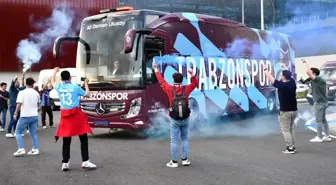 Trabzonspor Kayserispor maçı için Kayseri'ye geldi