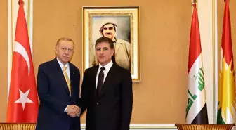 Cumhurbaşkanı Erdoğan, IKBY Başkanı Barzani ile görüştü