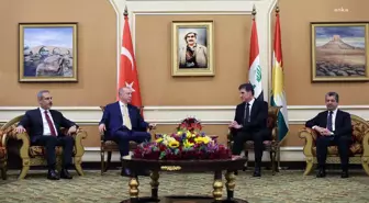 Erdoğan, Erbil'de Neçirvan ve Mesrur Barzani ile Görüştü