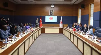 TBMM Dışişleri Komisyonu Başkanı Fuat Oktay, Fildişi Sahili-Türkiye Parlamentolar Arası Dostluk Grubu Başkanı N'Guessan Koffi Eugene ve beraberindeki heyeti kabul etti