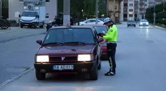 Bolu'da Karaçayır Mahallesi'nde Şok Trafik Denetimi