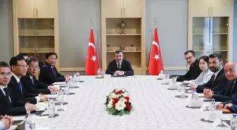 Cumhurbaşkanı Yardımcısı Cevdet Yılmaz, Çin Halk Cumhuriyeti Anhui Eyaleti Parti Sekreteri Han Jun ve beraberindeki heyeti kabul etti