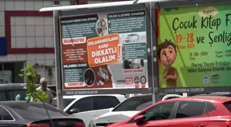 Kayseri'de Dolandırıcılara Karşı Uyarı Afişleri Asıldı