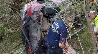 Aydın'da otomobil şarampole devrildi: 1 ölü, 2 yaralı