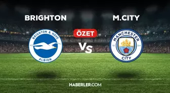 Brighton Manchester City maç özeti ve golleri izle! (VİDEO) Brighton Manchester City maçı özeti! Golleri kim attı, maç kaç kaç bitti?