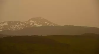 Ilgaz Dağı çevresinde toz taşınımı nedeniyle görüş mesafesi düştü