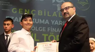 Bilecikli Öğrenci Yusuf Yavaş, Genç Bilaller Ezan Okuma Yarışması'nda Birinci Oldu