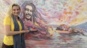 Rus Ressam Amasra'yı Ebru Sanatıyla Buluşturuyor