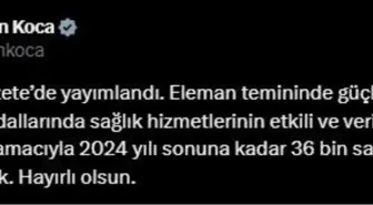 Sağlık Bakanı: Yıl Sonuna Kadar 36 Bin Yeni Sağlık Personeli Alınacak