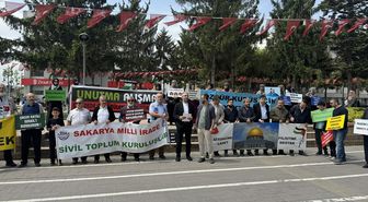 Sakarya'da İsrail'in Gazze'ye yönelik saldırıları kınandı