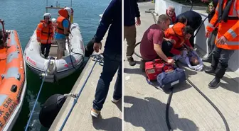 Kadıköy'de deniz taksi ile kano çarpıştı, bir kadının ayağı koptu