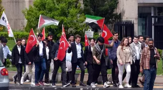 TGB Üyeleri Filistin İçin ABD'deki Öğrencilere Destek Gösterisi Düzenledi