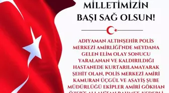 Eskişehir Valisi Hüseyin Aksoy'dan Adıyaman'daki Şehit Polisler İçin Başsağlığı Mesajı