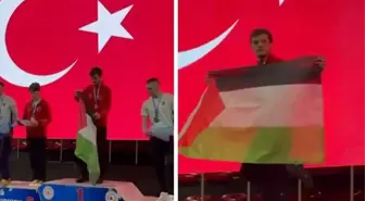 Avrupa Wushu Kung Fu Federasyonu, kürsüde Filistin bayrağı açan Necmettin Erbakan Akyüz'e soruşturma açtı