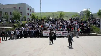 Muş Alparslan Üniversitesi Öğrenci ve Akademisyenleri Filistin İçin Dayanışma Gösterisine Destek Verdi