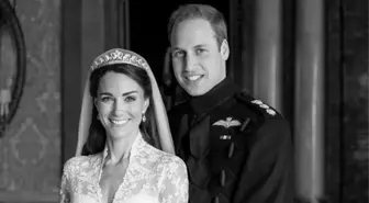 William ve Kate, evliliklerinin 13. yılını daha önce paylaşmadıkları bir düğün fotoğrafıyla kutladı