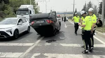 Malatya'da otomobil takla attı, 1 kişi yaralandı