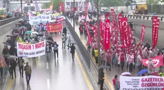 Ankara'da 1 Mayıs İşçi Bayramı Yoğun Yağmur Altında Kutlandı