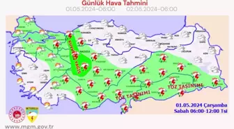 MGM'den hava durumu uyarısı: Yağışlı ve gök gürültülü hava bekleniyor