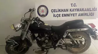 Şanlıurfa'dan çalınan motosiklet Adıyaman'ın Çelikhan ilçesinde bulundu