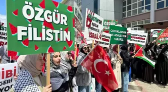 ÇOMÜ Öğrencileri Gazze'ye Destek İçin Yürüdü