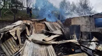 Erzincan'da çıkan yangında ev, ahır ve samanlık kullanılamaz hale geldi