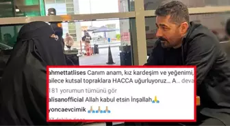 İbrahim Tatlıses'in eski eşi Adalet Sara hacca gitti, ünlüler yorum yağmuruna tuttu