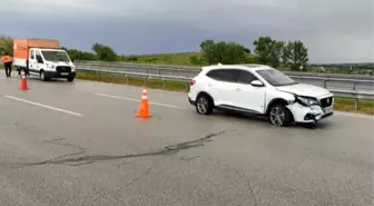 Kırklareli Babaeski'de Maddi Hasarlı Trafik Kazası