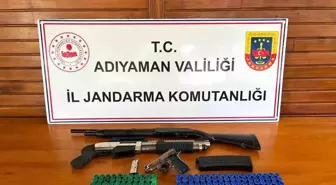 Adıyaman'da Evde Tabanca ve Av Tüfeği Bulundu