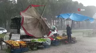 Osmancık'ta Sağanak Yağış ve Dolu Yağışı