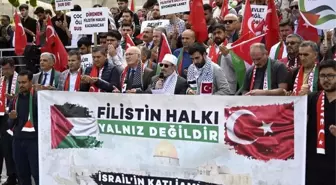 Uşak Üniversitesi Gazze'deki İnsanlık Dramını Protesto Etti