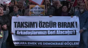 Ankara Emek ve Demokrasi Güçleri Tutuklananlar İçin Eylem Yaptı