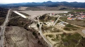 Manisa'da yapımı devam eden Sarma-Davutlar Barajı yıl sonunda tamamlanacak