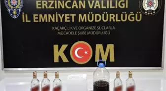 Erzincan'da sahte içki üretip satan şüpheli yakalandı