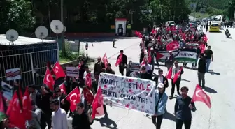 Amasya'da Üniversite Öğrencileri Filistin İçin Yürüdü