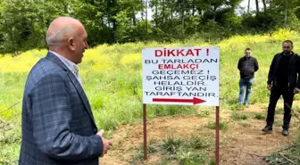 Emlakçıların Tarladan Geçen Yolu Köylüyü İsyan Ettirdi