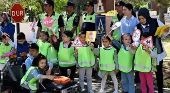 Karaman'da Çocuklara Trafik Eğitimi Verildi