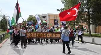 Konya'da İsrail'in Gazze'ye yönelik saldırılarını protesto