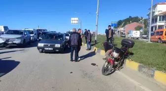 İnebolu'da motosiklet ile otomobil çarpıştı: 1 yaralı