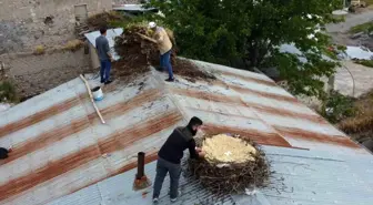 Tunceli'de Hasarlı Yapıların Yıkımı Başladı, Leylek Yuvaları Taşındı