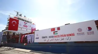 Türkiye-Katar Gazze İyilik Gemisi Mersin'den Yola Çıktı