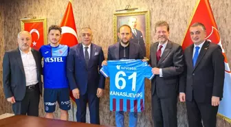 Kuzey Makedonya Büyükelçisi Trabzonspor Kulübünü Ziyaret Etti