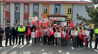 Hüyük ilçesinde öğrencilere trafik eğitimi düzenlendi