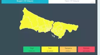 İstanbul'da Kuvvetli Sağanak Yağış Uyarısı