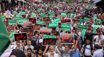 Ürdünlüler İsrail'in Gazze Şeridi'ndeki saldırılarını protesto etti