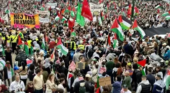 İsveç'te on binlerce kişi, İsrail'in Eurovision Şarkı Yarışması'na katılımını protesto etti